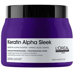 L'Oréal Professionnel Série Expert Keratin Alpha Sleek Masque, 500ml - Publicité L'Oréal Professionnel Série Expert Keratin Alpha Sleek Masque, 500ml - Publicité