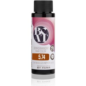 Professional by Fama Beat Coloration Démipermanente 5.74 - en 5.74 Light Copper Brown Chestnut, 60ml - Publicité Professional by Fama Beat Coloration Démipermanente 5.74 - en 5.74 Light Copper Brown Chestnut, 60ml - Publicité