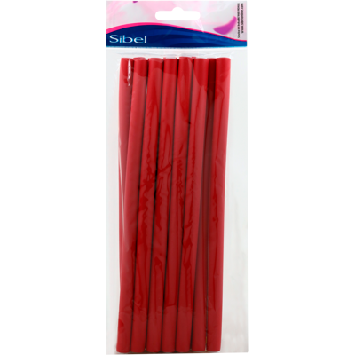 Sibel Lot de 12 Bigoudis Superflex Longs Rouge, 13mm - Publicité Sibel Lot de 12 Bigoudis Superflex Longs Rouge, 13mm - Publicité