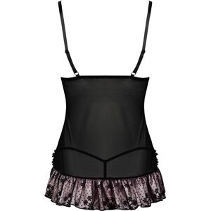 Livco Corsetti Halla - Nuisette Courte Babydoll Dentelle Noire et Satin - Publicité Livco Corsetti Halla - Nuisette Courte Babydoll Dentelle Noire et Satin - Publicité