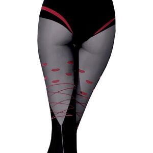 Kiss Kiss - Collant Noir Sexy et Sensuel - Knittex - Publicité Kiss Kiss - Collant Noir Sexy et Sensuel - Knittex - Publicité