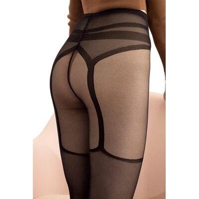 Sublime - Collant Femme Affriolant effet Bas Porte-jarretelle - Fiore - Publicité Sublime - Collant Femme Affriolant effet Bas Porte-jarretelle - Fiore - Publicité