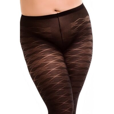 Collant Motif Jacquard Tailles 50 à 64 - Glamory - Publicité Collant Motif Jacquard Tailles 50 à 64 - Glamory - Publicité
