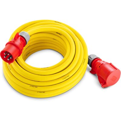 Trotec Câble de rallonge professionnel 20 m / 400 V / 6 mm² - Fabriqué en Allemagne - Publicité Trotec Câble de rallonge professionnel 20 m / 400 V / 6 mm² - Fabriqué en Allemagne - Publicité