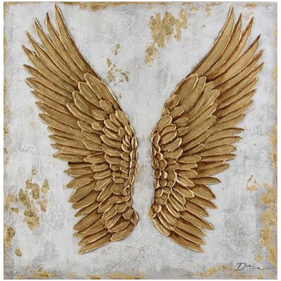 Toile peinture acrylique 100x100 cm ANGEL - Publicité Toile peinture acrylique 100x100 cm ANGEL - Publicité