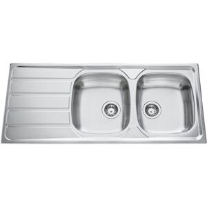 Scd Evier 2 bacs, 1 égouttoir ROCK inox lisse - Publicité Scd Evier 2 bacs, 1 égouttoir ROCK inox lisse - Publicité