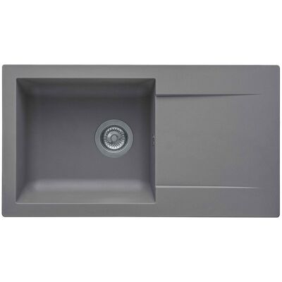 Diadem Evier 1 bac, 1 égouttoir gris EINNA - Publicité Diadem Evier 1 bac, 1 égouttoir gris EINNA - Publicité