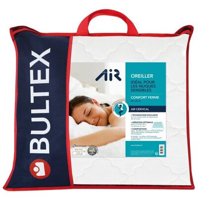 Bultex Oreiller carré 60x60 cm AIR CERVICALES - Publicité Bultex Oreiller carré 60x60 cm AIR CERVICALES - Publicité