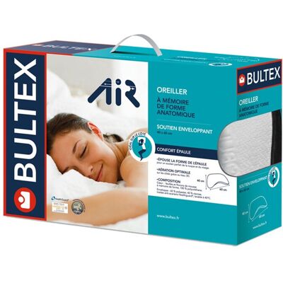 Bultex Oreiller rectangulaire 40x60 cm CONFORT EPAULES - Publicité Bultex Oreiller rectangulaire 40x60 cm CONFORT EPAULES - Publicité