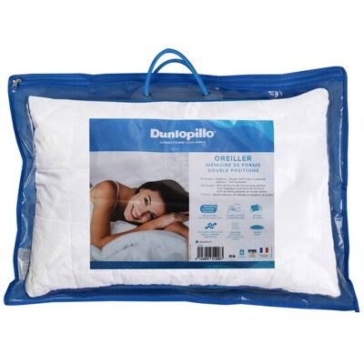 Dunlopillo Oreiller rectangulaire 40x60 cm MEMOIRE DE FORME DOUBLE POSITION - Publicité Dunlopillo Oreiller rectangulaire 40x60 cm MEMOIRE DE FORME DOUBLE POSITION - Publicité