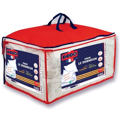 Couette 240x220 cm + 2 oreillers 60x60 cm LE DORMEUR - Publicité Couette 240x220 cm + 2 oreillers 60x60 cm LE DORMEUR - Publicité