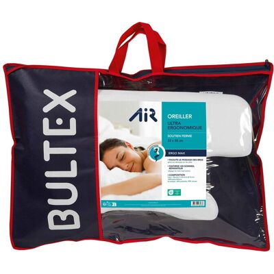 Oreiller Rectangulaire 33x52 cm BULTEX ERGOMAX - Publicité Oreiller Rectangulaire 33x52 cm BULTEX ERGOMAX - Publicité