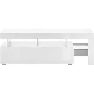 Meuble TV Score 140 cm coloris blanc SCORE - Publicité Meuble TV Score 140 cm coloris blanc SCORE - Publicité
