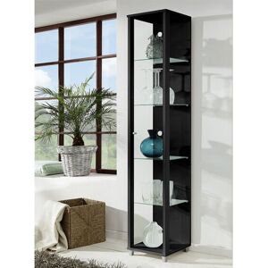 Vitrine 1 porte NAXOS coloris noir - Publicité Vitrine 1 porte NAXOS coloris noir - Publicité