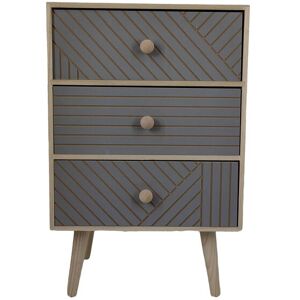 Mini commode 3 tiroirs 54 cm Alena - Publicité Mini commode 3 tiroirs 54 cm Alena - Publicité