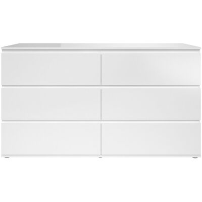 Commode 6 tiroirs OPUS coloris blanc brillant - Publicité Commode 6 tiroirs OPUS coloris blanc brillant - Publicité