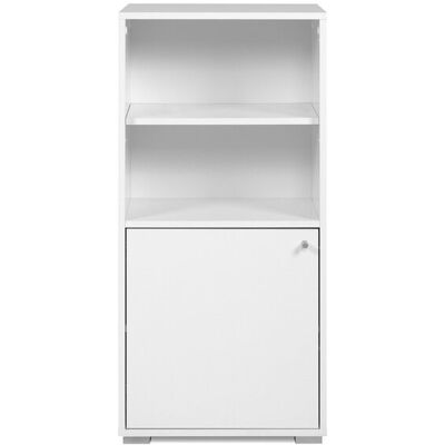 Calicosy Fyn Armoire de rangement - 3 étagères, 1 porte, Blanc - Publicité Calicosy Fyn Armoire de rangement - 3 étagères, 1 porte, Blanc - Publicité