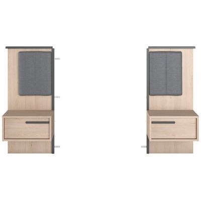 Lot de 2 chevets suspendus ORPHÉ - Publicité Lot de 2 chevets suspendus ORPHÉ - Publicité