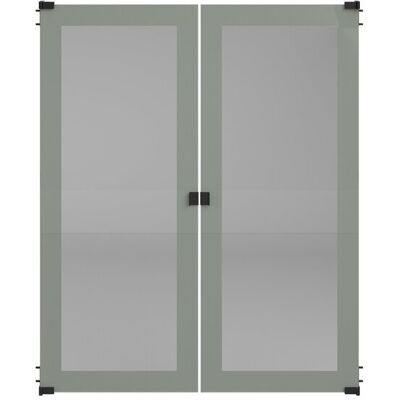 LOT DE 2 PORTES EN VERRE VERT CELADON SOPHIA - Publicité LOT DE 2 PORTES EN VERRE VERT CELADON SOPHIA - Publicité