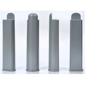Jeu de 4 pieds 22 cm Coloris gris - Publicité Jeu de 4 pieds 22 cm Coloris gris - Publicité