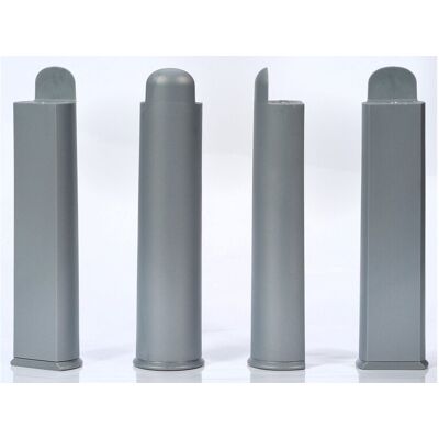 Jeu de 4 pieds 22 cm Coloris gris - Publicité Jeu de 4 pieds 22 cm Coloris gris - Publicité