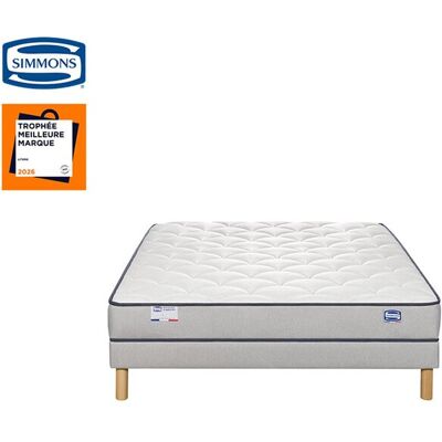 Simmons Matelas + sommier Ressorts 140x190 cm - Publicité Simmons Matelas + sommier Ressorts 140x190 cm - Publicité