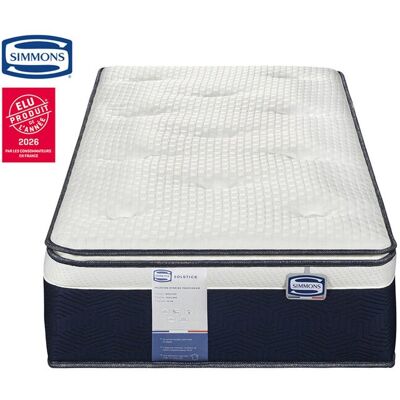 Matelas Ressorts + mémoire de forme 90x200 cm SIMMONS SOLSTICE - Publicité Matelas Ressorts + mémoire de forme 90x200 cm SIMMONS SOLSTICE - Publicité