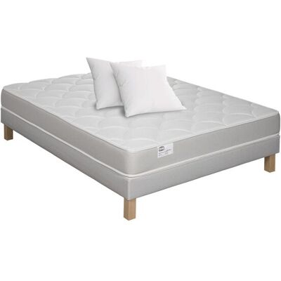 Matelas + sommier Ressorts 140x190 cm SIMMONS PACK POWER XL - Publicité Matelas + sommier Ressorts 140x190 cm SIMMONS PACK POWER XL - Publicité