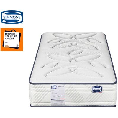Matelas Ressorts ensachés + latex 120x19 SIMMONS MEDITATION - Publicité Matelas Ressorts ensachés + latex 120x19 SIMMONS MEDITATION - Publicité