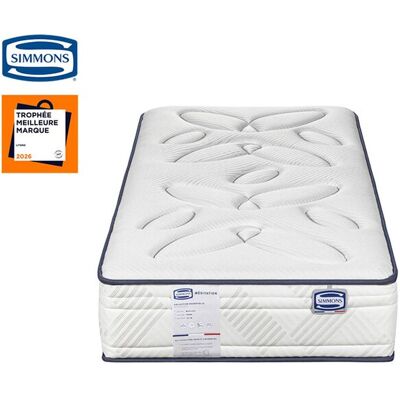 Matelas Ressorts ensachés + latex 80x200 SIMMONS MEDITATION - Publicité Matelas Ressorts ensachés + latex 80x200 SIMMONS MEDITATION - Publicité