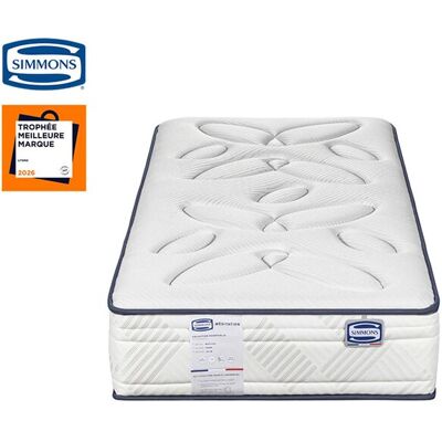 Matelas Ressorts ensachés + latex 90x190 SIMMONS MEDITATION - Publicité Matelas Ressorts ensachés + latex 90x190 SIMMONS MEDITATION - Publicité
