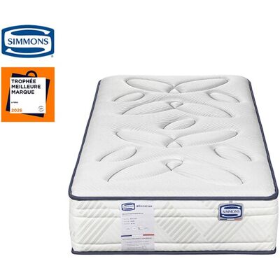 Matelas Ressorts ensachés + latex 90x200 SIMMONS MEDITATION - Publicité Matelas Ressorts ensachés + latex 90x200 SIMMONS MEDITATION - Publicité