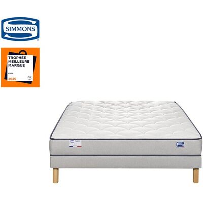 Simmons Matelas + sommier Ressorts 160x200 cm - Publicité Simmons Matelas + sommier Ressorts 160x200 cm - Publicité