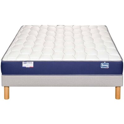 Matelas + sommier Ressorts 140x190 cm SIMMONS CHROMA LIGHT - Publicité Matelas + sommier Ressorts 140x190 cm SIMMONS CHROMA LIGHT - Publicité