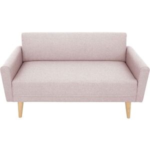 Canapé droit fixe 2 places KOBY coloris rose - Publicité Canapé droit fixe 2 places KOBY coloris rose - Publicité