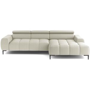 Canapé d'angle relax électrique 4 places IMPERIA coloris beige - Publicité Canapé d'angle relax électrique 4 places IMPERIA coloris beige - Publicité