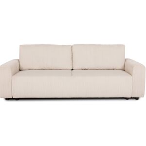 Canape droit convertible beige 3 pl NADO - Publicité Canape droit convertible beige 3 pl NADO - Publicité