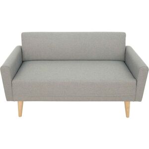 Canapé droit fixe 2 places KOBY coloris gris - Publicité Canapé droit fixe 2 places KOBY coloris gris - Publicité
