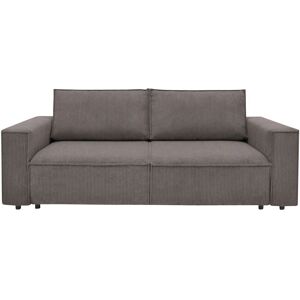 Canapé droit convertible 3 places BOBOCHIC NIHAD coloris taupe - Publicité Canapé droit convertible 3 places BOBOCHIC NIHAD coloris taupe - Publicité