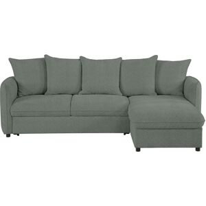 Canapé d'angle réversible convertible 4 places LOMOCO COTTAGE coloris gris - Publicité Canapé d'angle réversible convertible 4 places LOMOCO COTTAGE coloris gris - Publicité