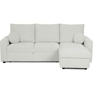 Canapé d'angle gris clair convertible 4 pl JADE - Publicité Canapé d'angle gris clair convertible 4 pl JADE - Publicité
