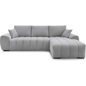 Canapé d'angle gris convertible BOBOCHIC ALBA - Publicité Canapé d'angle gris convertible BOBOCHIC ALBA - Publicité