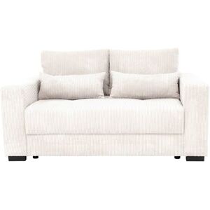 Canape droit fixe beige 2 pl LOMOCO COSY - Publicité Canape droit fixe beige 2 pl LOMOCO COSY - Publicité