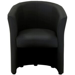 Fauteuil fixe NAOMI coloris PU noir - Publicité Fauteuil fixe NAOMI coloris PU noir - Publicité