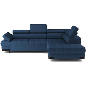 Canapé d'angle bleu convertible 4 pl SELVA - Publicité Canapé d'angle bleu convertible 4 pl SELVA - Publicité