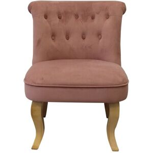 Fauteuil tissu MARQUIS coloris rose - Publicité Fauteuil tissu MARQUIS coloris rose - Publicité