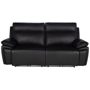 Canape droit relax électrique noir 3 pl SERENO - Publicité Canape droit relax électrique noir 3 pl SERENO - Publicité