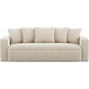 Canape droit convertible beige 3 pl NOAH - Publicité Canape droit convertible beige 3 pl NOAH - Publicité