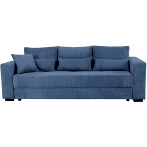 Canape droit convertible bleu 3 pl LOMOCO COSY - Publicité Canape droit convertible bleu 3 pl LOMOCO COSY - Publicité
