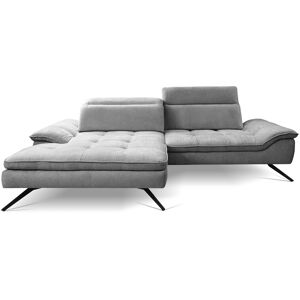 Canapé d'angle gris fixe 4 pl ZEPHYR - Publicité Canapé d'angle gris fixe 4 pl ZEPHYR - Publicité